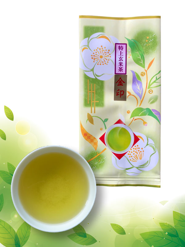 特級玄米茶「金印」 100克扁袋裝