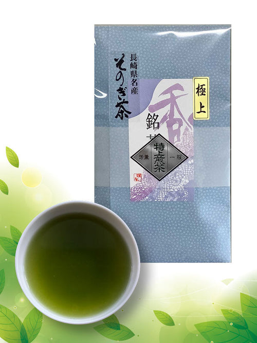 曾木茶「極品」100克和服紗巾包裝