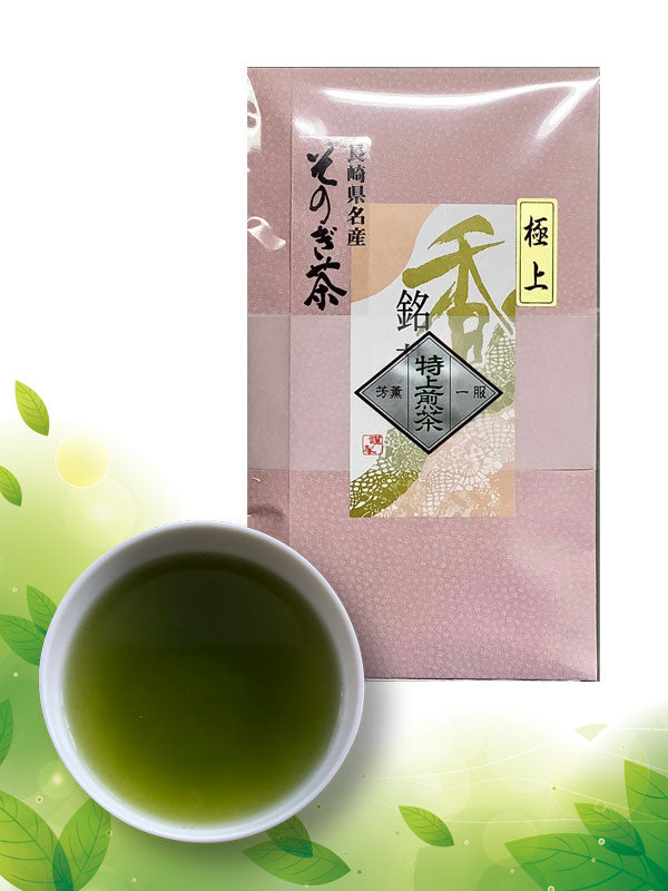曾木茶「極品」100克和服紗巾包裝