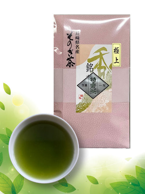 曾木茶「極品」100克和服紗巾包裝
